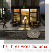 The Three Vices diorama