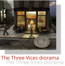 The Three Vices diorama